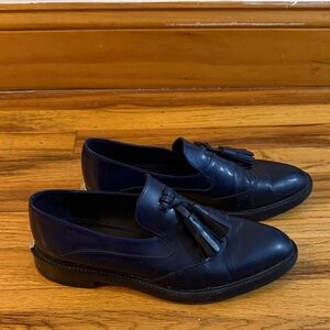 Burberry Leather Tassel Loafers